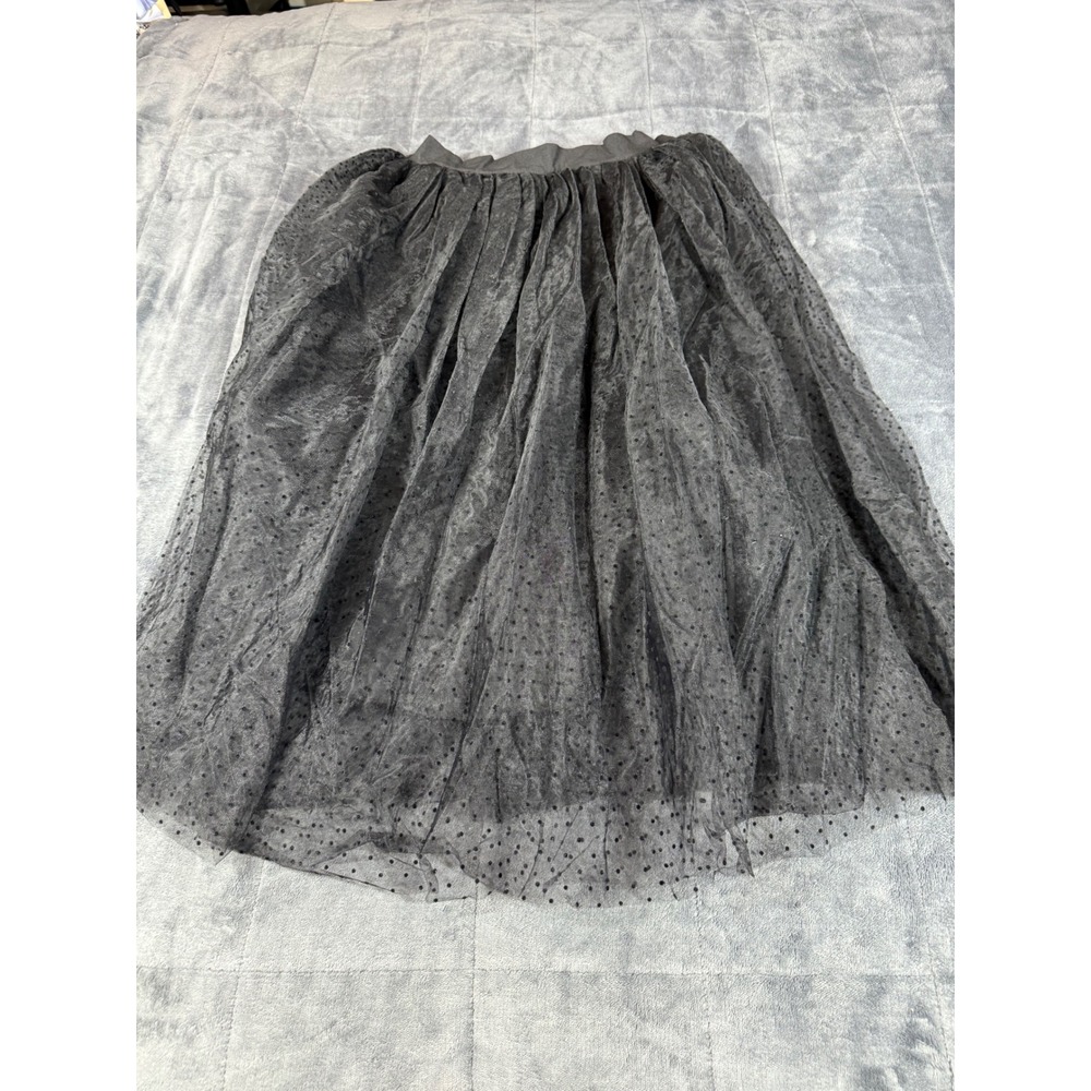 Pham Kieu Trang Polka Dot Tulle Skirt Womens Size M Black‎ Layered Party fairy